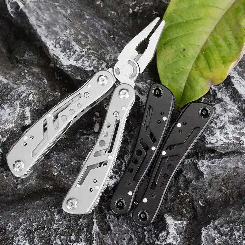 24-in-1 Stainless Steel Multitool Pliers Knife - Portable Folding Multi-Tool for Camping, Survival, Hunting Gifts (Men/Dad)