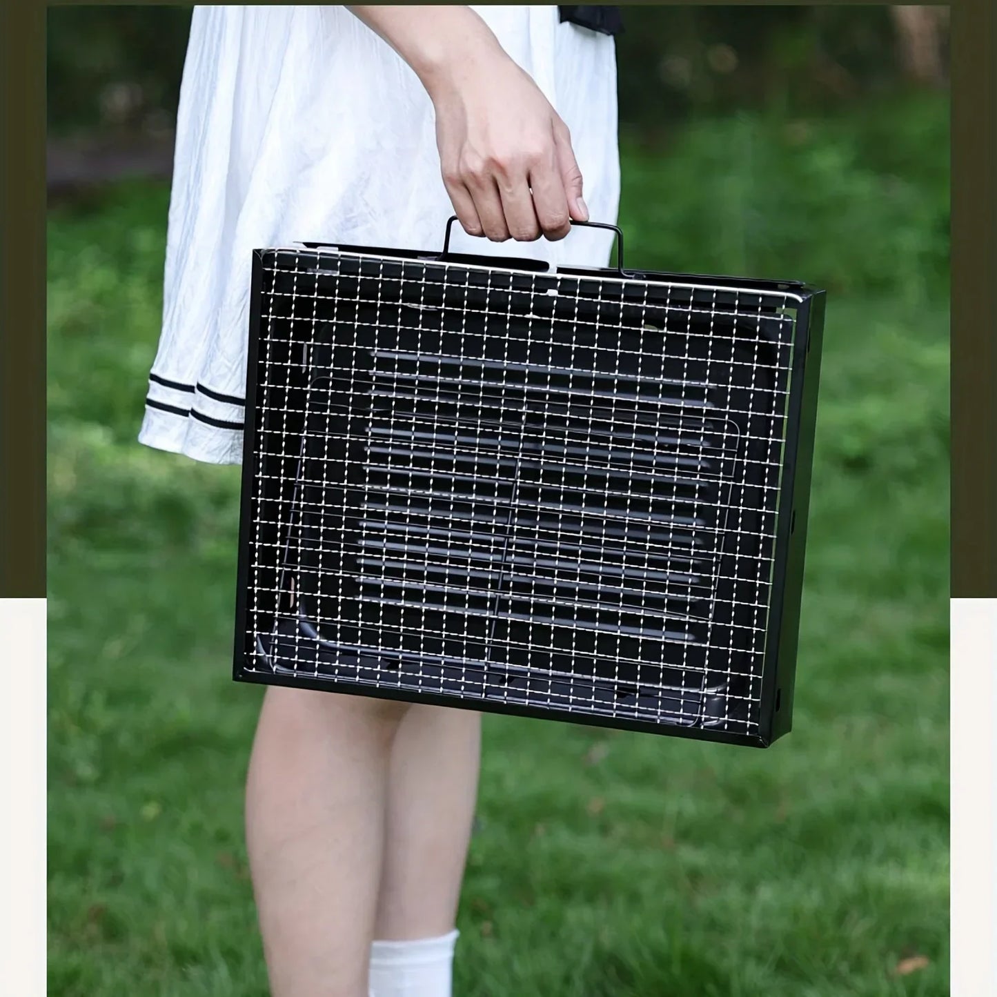 Portable Foldable Barbecue, Home Outdoor Camping Picnic Barbecue Rack, Kitchen Supplies  Bbq Grill Camping Equipment