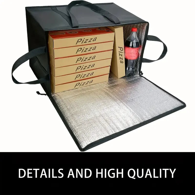 1Pc Portable Insulated Cooler Outdoor Camping Travelling BBQ Catering Materials Zipper Bag Picnic Folding Insulated Bag Tote Bag