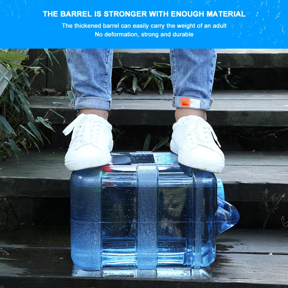 5/12/18/20/22L Water Buckets Food Grade Water Storage Tanks Driving Pure Car Water Tank Container Faucet for Outdoor Camping