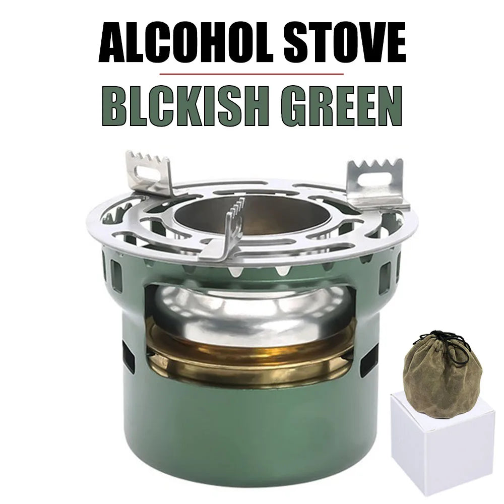 Camping Gear and Accessories Alcohol Stove Outdoor Furnace Portable Mini Barbecue Assesories Camp Cooking Supplies Hiking Sports