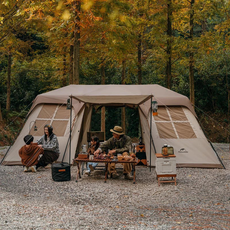 Naturehike Village17 Camping Tent 6-8 Person Large Space Automatic Tent Portable Waterproof Outdoor Picnic Quick Build Tents