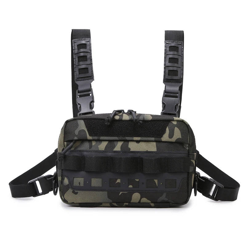 Fishing Vest Bag Men's Camo Fishing Lures Utility Tackle Chest Bags Waist Pack Outdoor Mountaineering Camping Hiking Hunting