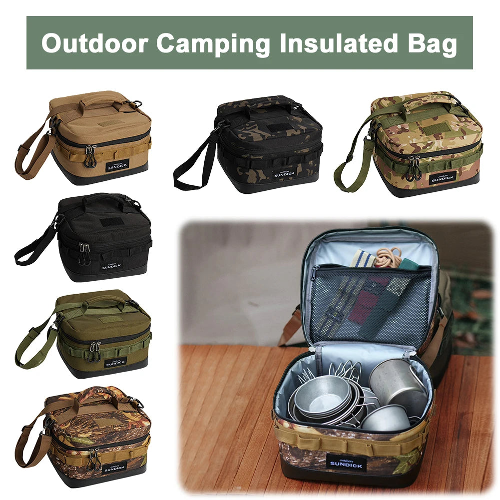 Outdoor Cooler Bag 900D Cloth Large Picnic Ice Bag Waterproof Camping Travel Organizer for Camping BBQ Family Outdoor Activities