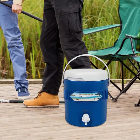 3.8L Camping Coolers Long-Lasting Insulation Portable Drink Dispensers Beverage Serveware For Outdoor Insulated Beverage Cooler