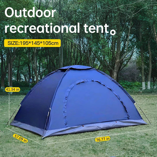 Outdoor camping tent, hiking tent with hand-connected rain and sun protection