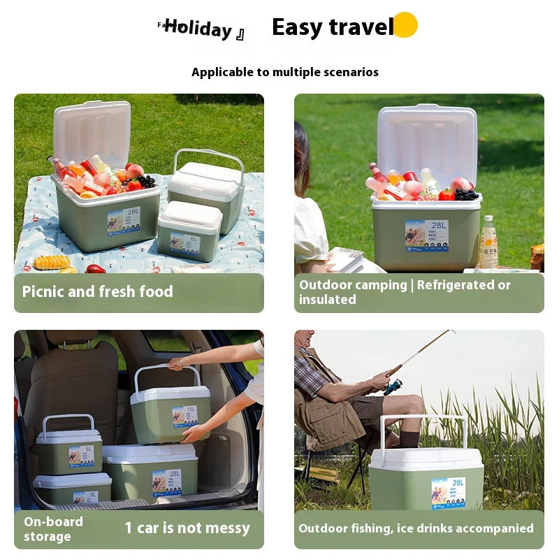 Camping Picnic Cooler Outdoor Car Portable Portable Incubator Ice Bucket Stall Picnic Ice Preservation
