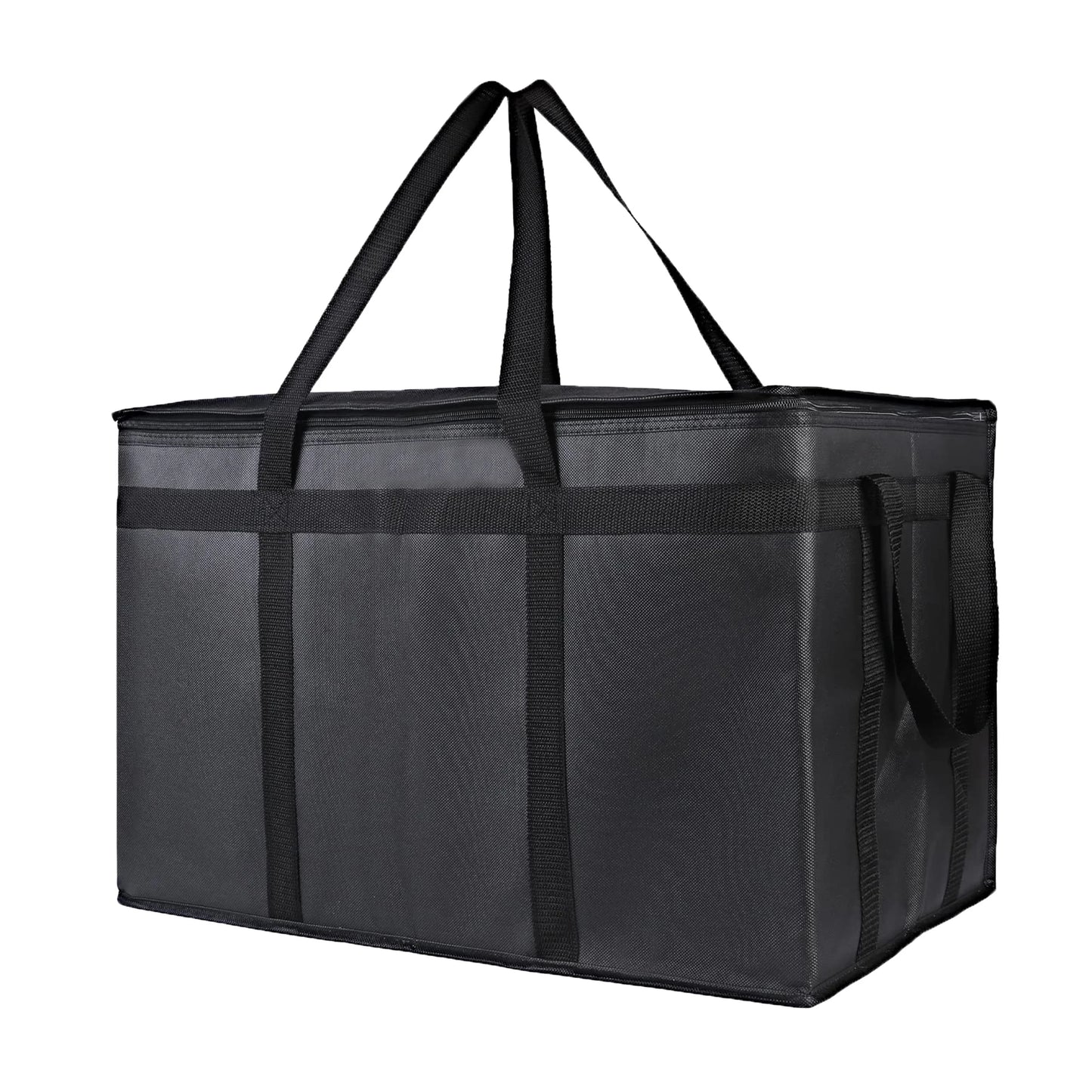 1Pc Portable Insulated Cooler Outdoor Camping Travelling BBQ Catering Materials Zipper Bag Picnic Folding Insulated Bag Tote Bag