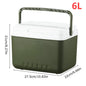 13/6L Cooler Box Portable Camping Refrigerator Incubator Large Capacity Car Ice Bucket Heat Preservation Camping BBQ Equipment