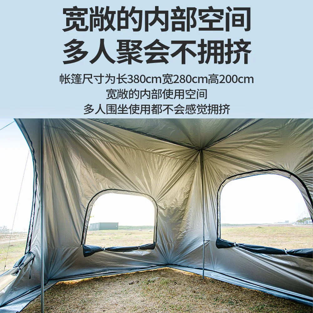 Universal SUV Camping Tent with Spacious Awning Waterproof Car Tent Easy Setup for Backpacking Traveling  Outdoors Car tail tent