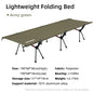 PACOONE Camping Cot Folding Camping Bed Portable Outdoor Bed Comfortable Sleeping Cots for Adults & Kids Camping, Travel, RV