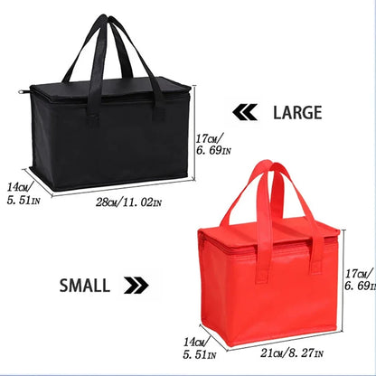 2023 Portable Thermal Insulated Cooler Bags Large Outdoor Camping Lunch Bento Box Trips BBQ Meal Drink Zip Pack Picnic Supplies