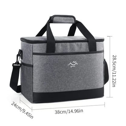 26L Large Capacity Camping Picnic Insulated Cooler Bag Cooler Box Travel Lunch Ice Thermal Food Lunch Bag