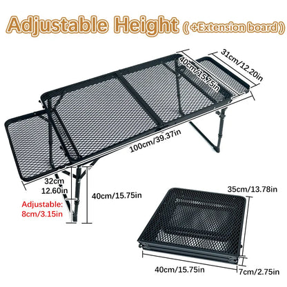Camping Table Small Low  Outdoor Folding Table /Wild Dining Table Retractable Foldable Portable Barbecue Table