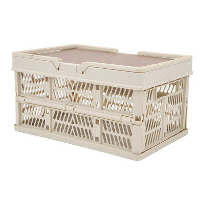 Camping Basket Multifunction  Breathable Foldable Large Capacity Camping Storage Basket Handheld Portable for Picnic