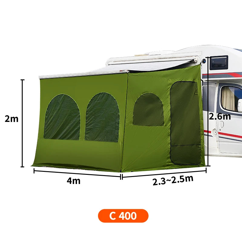 Campervan Tent, Caravan awning tent, RV awning screen room, family room, camper privacy room, awning tent van tent sunshade