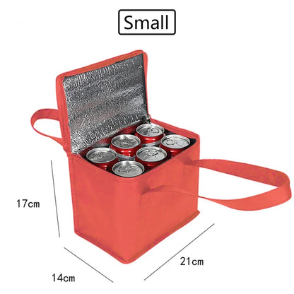 2023 Portable Thermal Insulated Cooler Bags Large Outdoor Camping Lunch Bento Box Trips BBQ Meal Drink Zip Pack Picnic Supplies