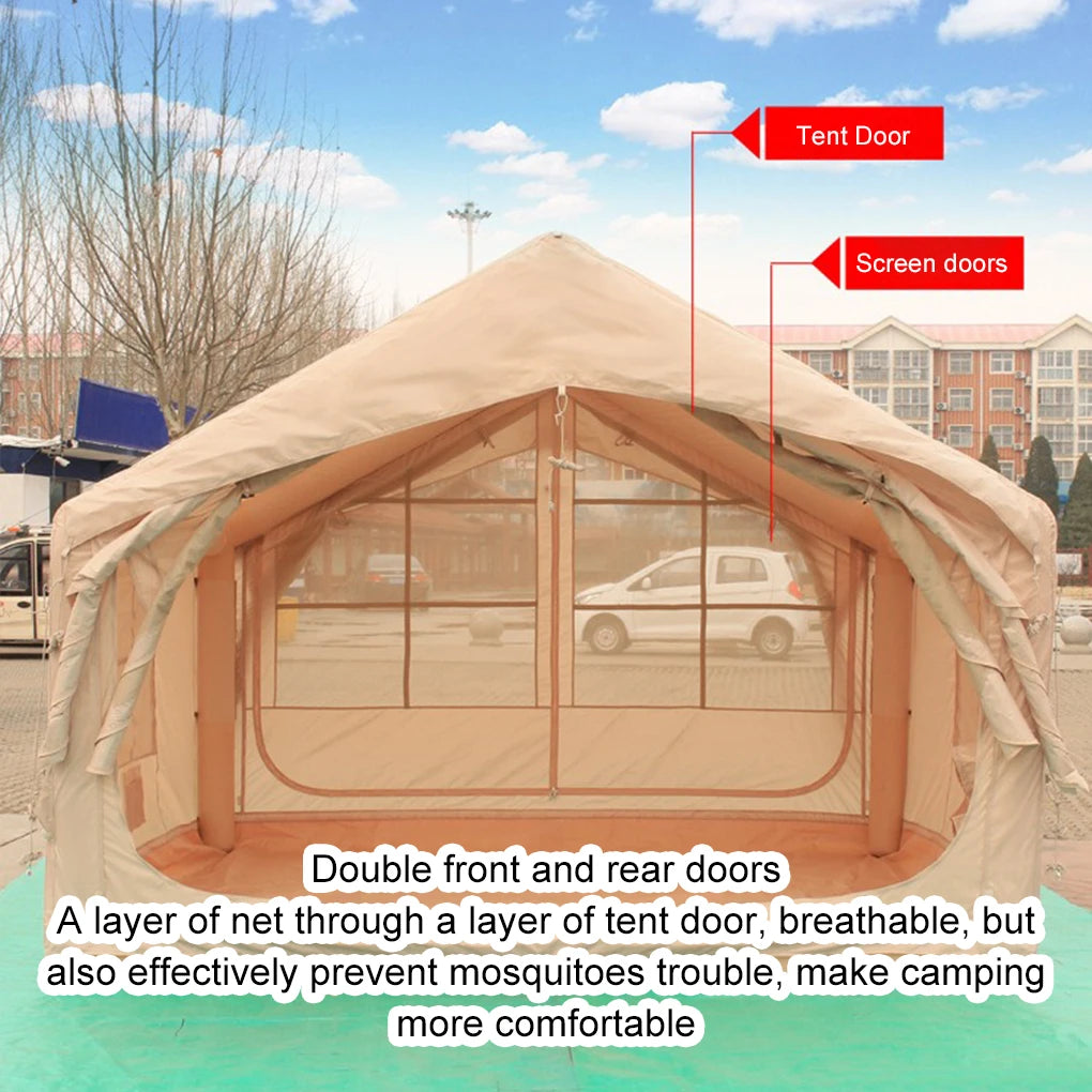 Large Inflatable Camping Tent Ultra-Quick Setup Blow Up Tent 4 Season Garden Patio Beach Fishing Inflatable Tent With air pump