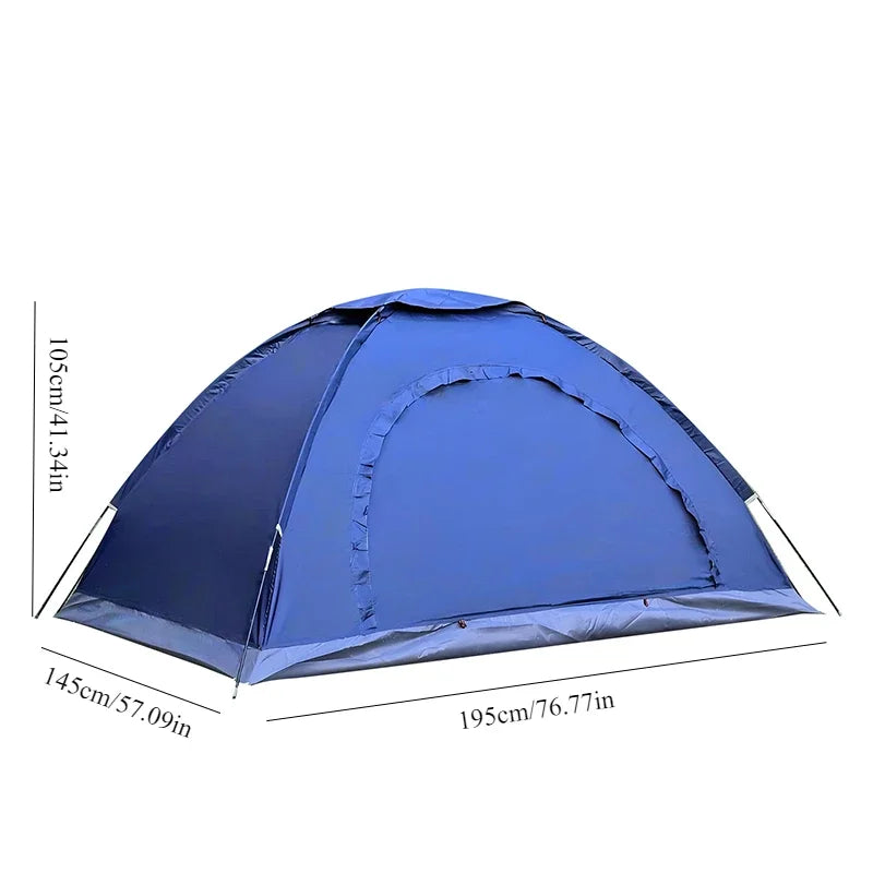 Outdoor camping tent, hiking tent with hand-connected rain and sun protection
