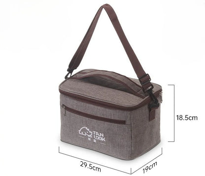 Camping Cooler Bag Large Capacity Waterproof Liner Thermal Insulated Picnic Lunch Bag Family Outdoor BBQ Storage Cooling Box