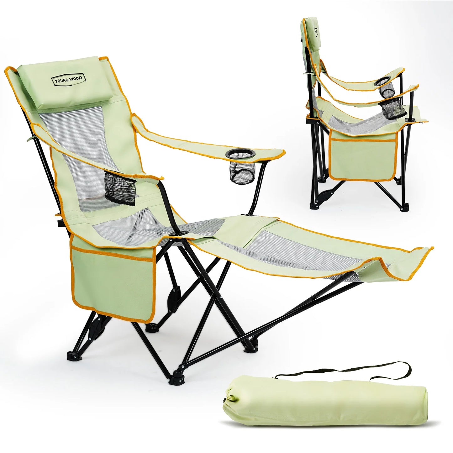 Camping Bench, Covering Sunlight and Rain Can Enjoy a Pleasant Time of Outdoor. Well Goes to the Curves of the Human Body. Sturdy Support Structure Without Tired in Long Sitting