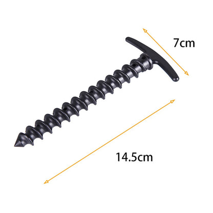 10pcs/pack Tent Pegs Ground Nails Outdoor Camping Peg Screw Anchor Stakes Hiking Tent Pins Windproof Tent Accessories 14.5x7cm