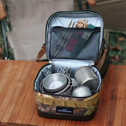 Outdoor Cooler Bag 900D Cloth Large Picnic Ice Bag Waterproof Camping Travel Organizer for Camping BBQ Family Outdoor Activities