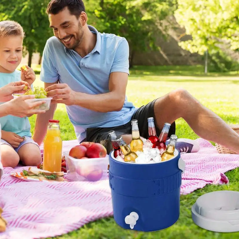 3.8L Camping Coolers Long-Lasting Insulation Portable Drink Dispensers Beverage Serveware For Outdoor Insulated Beverage Cooler