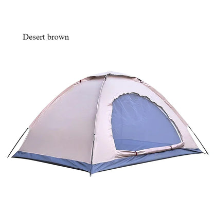 Outdoor camping tent, hiking tent with hand-connected rain and sun protection