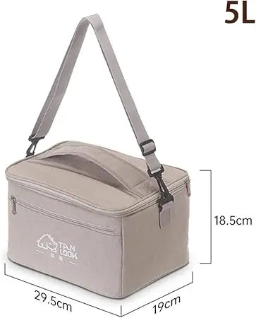 Camping Cooler Bag Large Capacity Waterproof Liner Thermal Insulated Picnic Lunch Bag Family Outdoor BBQ Storage Cooling Box