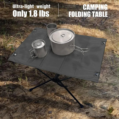 Camping Folding Table Lightweight 1680D Oxford Roll-Up Table Portable Aluminum Tourist Tables for Outdoor Picnic