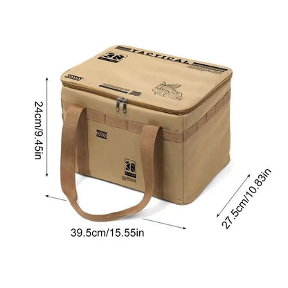Camping Gear Bag Utility Tote Bag Camping Organizer 30L Duffel With Ergonomic Handle Waterproof Container For Barbecue Picnic