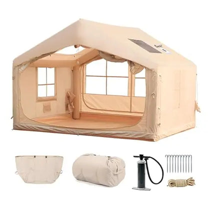 Large Inflatable Camping Tent Ultra-Quick Setup Blow Up Tent 4 Season Garden Patio Beach Fishing Inflatable Tent With air pump