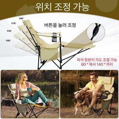 Camping Bench, Covering Sunlight and Rain Can Enjoy a Pleasant Time of Outdoor. Well Goes to the Curves of the Human Body. Sturdy Support Structure Without Tired in Long Sitting