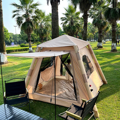 A large inflatable tent for 5-8 people, waterproof camping tent, portable outdoor tent, perfect for camping, hiking traveling