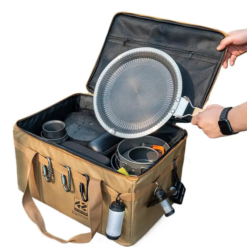 Camping Gear Bag Utility Tote Bag Camping Organizer 30L Duffel With Ergonomic Handle Waterproof Container For Barbecue Picnic