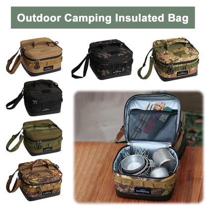 Outdoor Cooler Bag 900D Cloth Large Picnic Ice Bag Waterproof Camping Travel Organizer for Camping BBQ Family Outdoor Activities