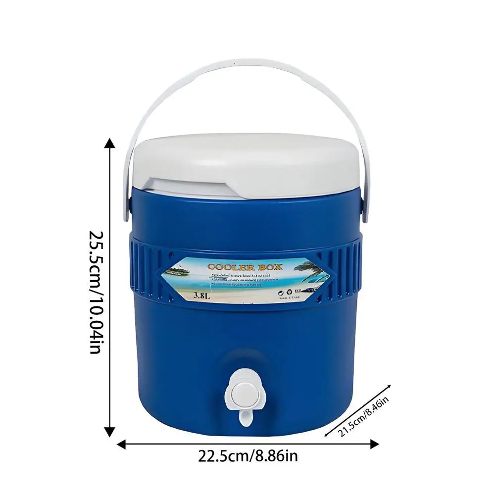 3.8L Camping Coolers Long-Lasting Insulation Portable Drink Dispensers Beverage Serveware For Outdoor Insulated Beverage Cooler