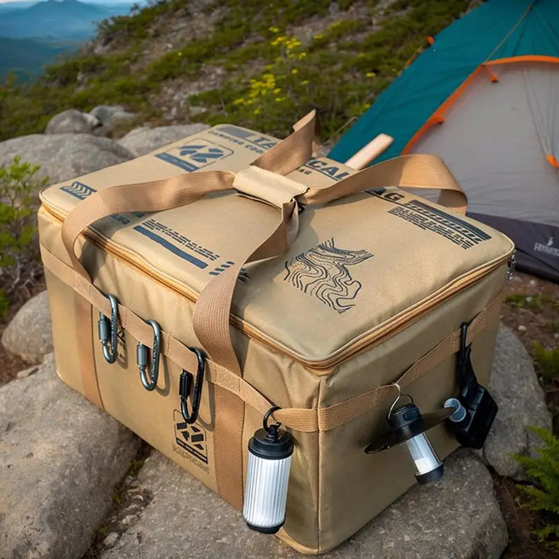 Camping Gear Bag Utility Tote Bag Camping Organizer 30L Duffel With Ergonomic Handle Waterproof Container For Barbecue Picnic