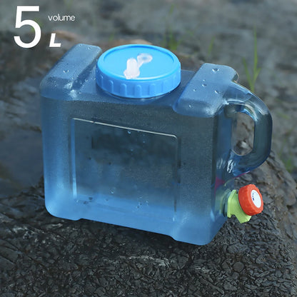5/12/18/20/22L Water Buckets Food Grade Water Storage Tanks Driving Pure Car Water Tank Container Faucet for Outdoor Camping
