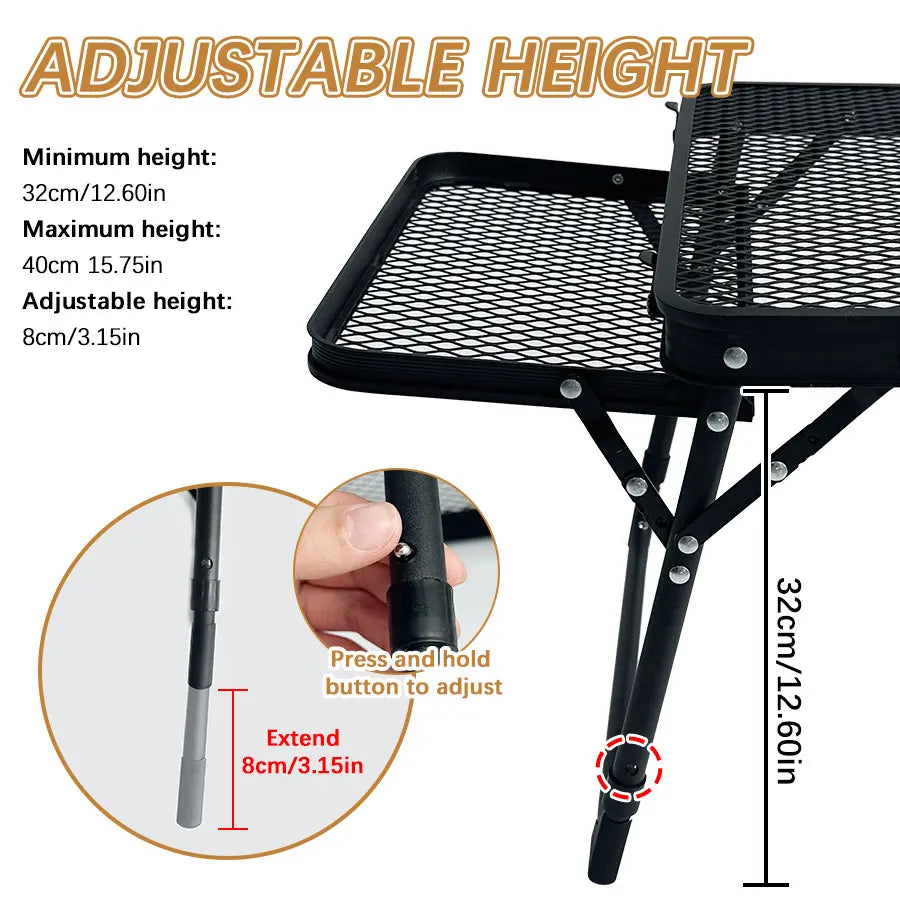 Camping Table Small Low  Outdoor Folding Table /Wild Dining Table Retractable Foldable Portable Barbecue Table