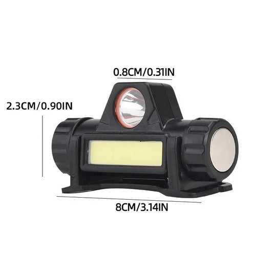 Magnetic Rechargeable COB LED Headlamp – Waterproof Outdoor Head Light