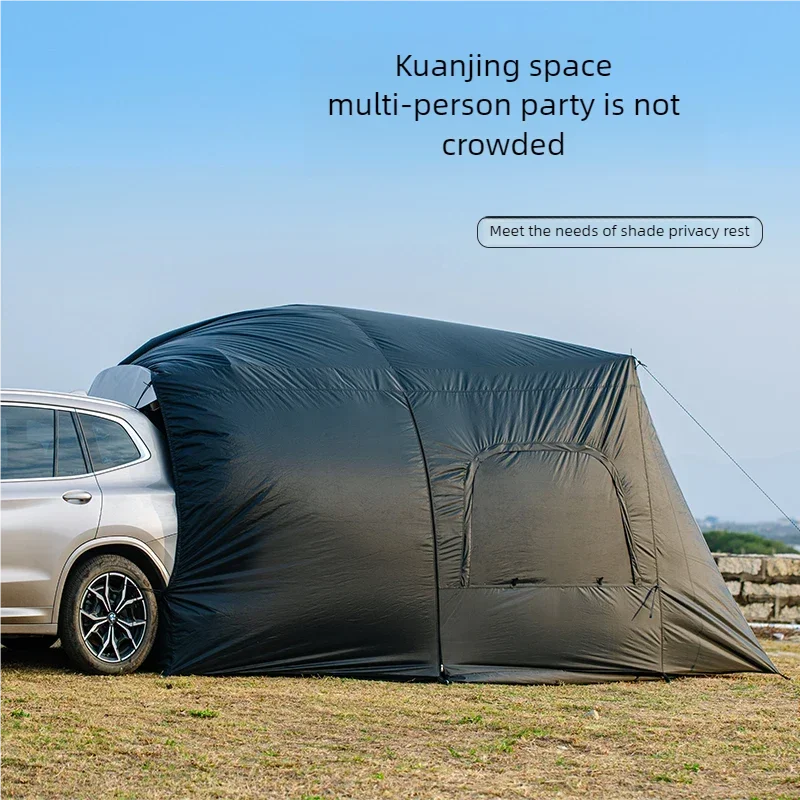 Universal SUV Camping Tent with Spacious Awning Waterproof Car Tent Easy Setup for Backpacking Traveling  Outdoors Car tail tent