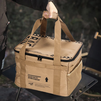 20 L Outdoor Camping Storage Bag Cooler Lunch Box Thermal bag Travel Tableware Handbag Insulated bag for Camping Picnic Tool