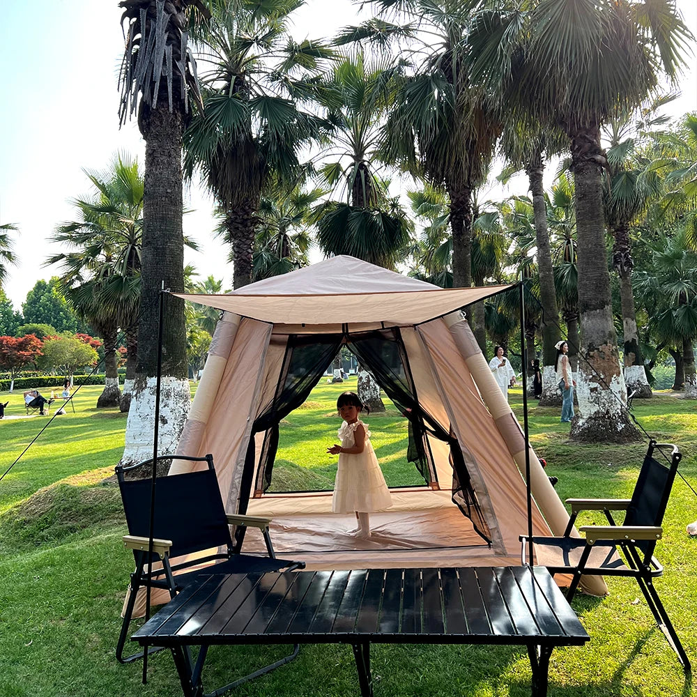 A large inflatable tent for 5-8 people, waterproof camping tent, portable outdoor tent, perfect for camping, hiking traveling