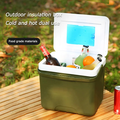 13/6L Cooler Box Portable Camping Refrigerator Incubator Large Capacity Car Ice Bucket Heat Preservation Camping BBQ Equipment