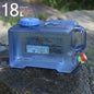 5/12/18/20/22L Water Buckets Food Grade Water Storage Tanks Driving Pure Car Water Tank Container Faucet for Outdoor Camping