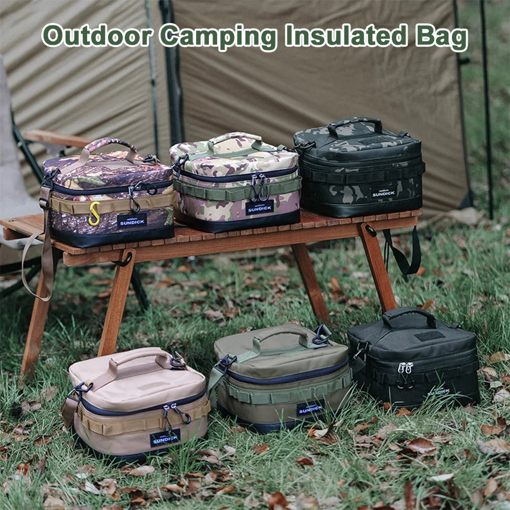 Outdoor Cooler Bag 900D Cloth Large Picnic Ice Bag Waterproof Camping Travel Organizer for Camping BBQ Family Outdoor Activities