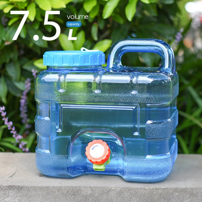 5/12/18/20/22L Water Buckets Food Grade Water Storage Tanks Driving Pure Car Water Tank Container Faucet for Outdoor Camping