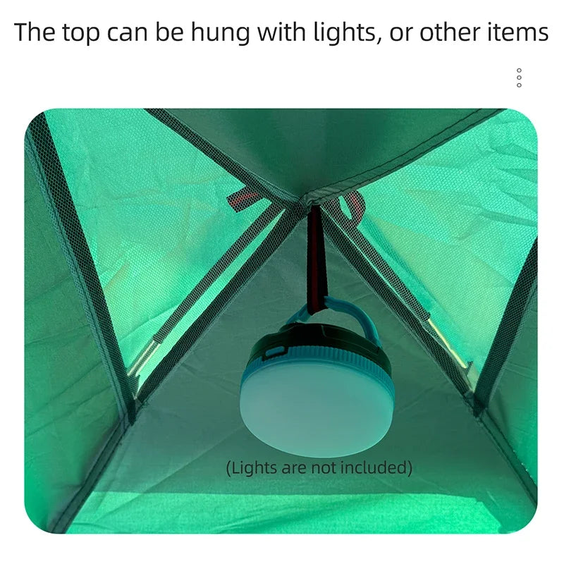 Outdoor camping tent, hiking tent with hand-connected rain and sun protection